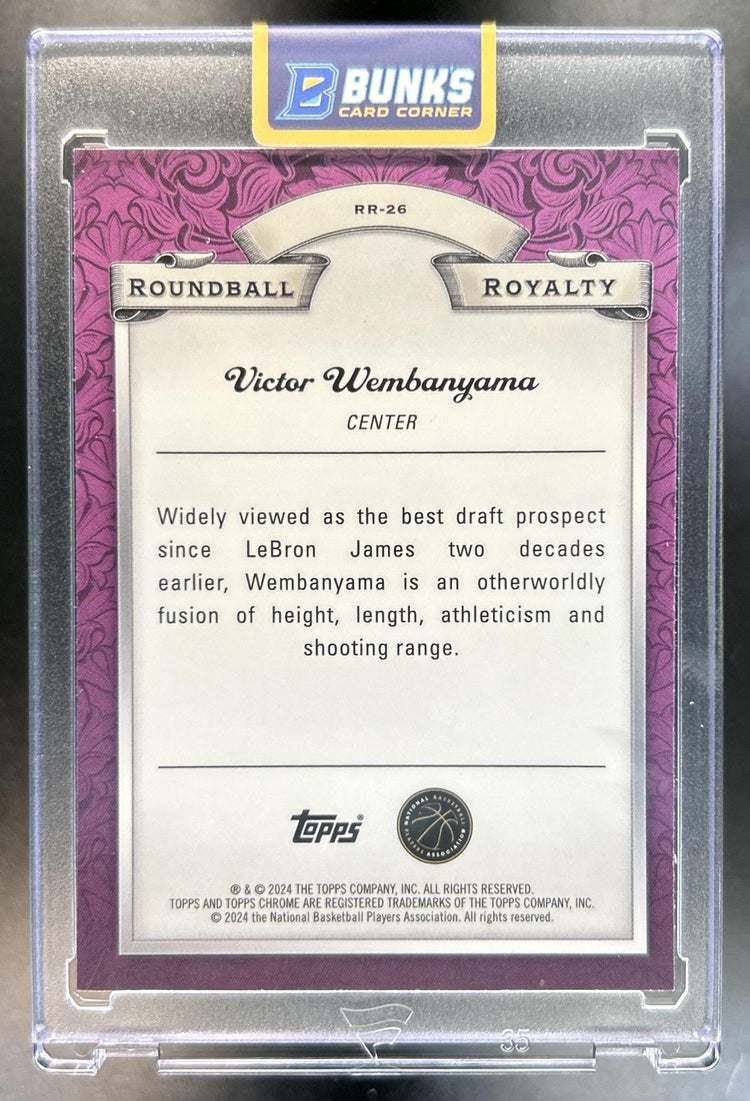 Victor Wembanyama 2023-24 Topps Chrome #RR-26 Roundball Royalty RC Spurs