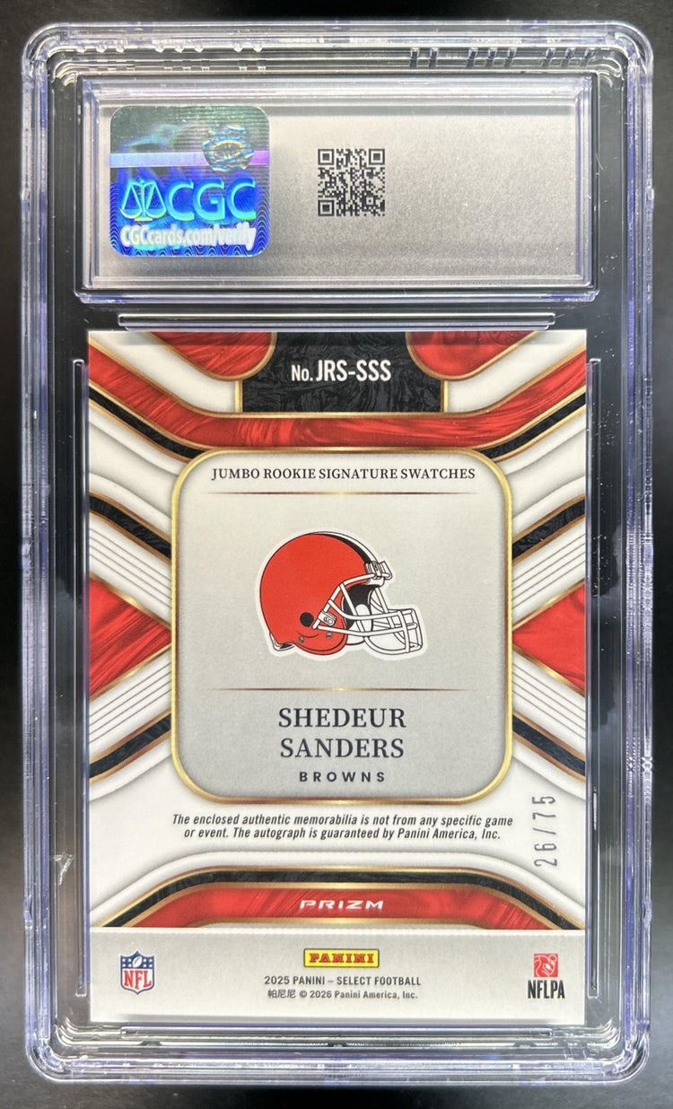 Shedeur Sanders back image
