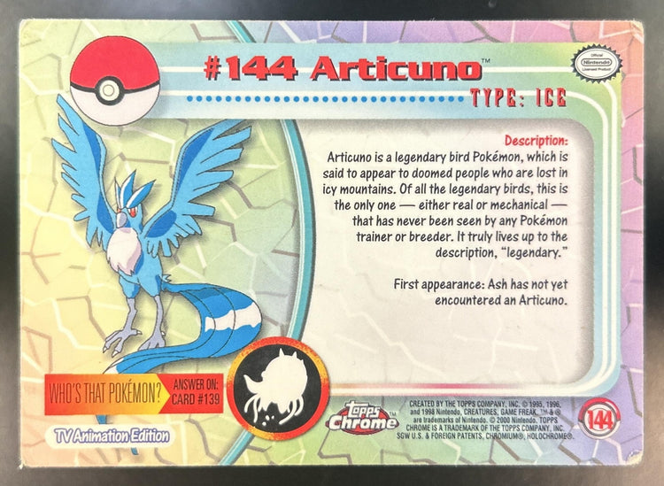 Articuno Topps Chrome #144 MP
