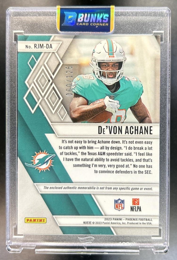 De'Von Achane back image
