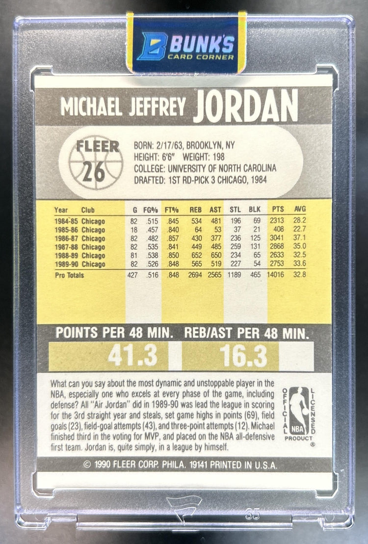 Michael Jordan back image