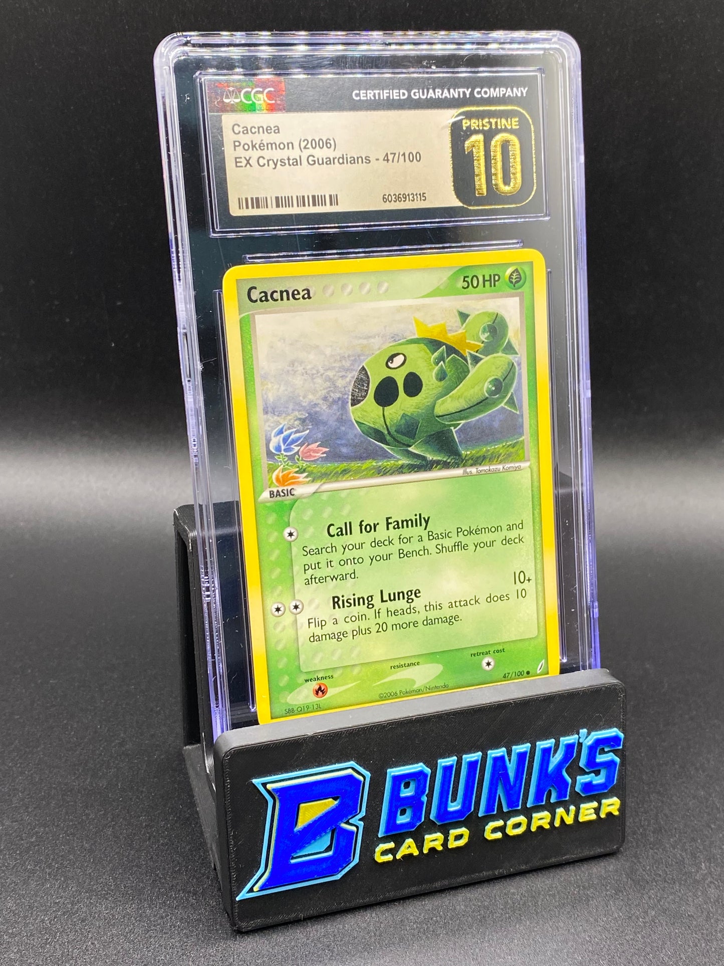 Cacnea Ex Crystal Guardians CGC PRISTINE 10 POP 8
