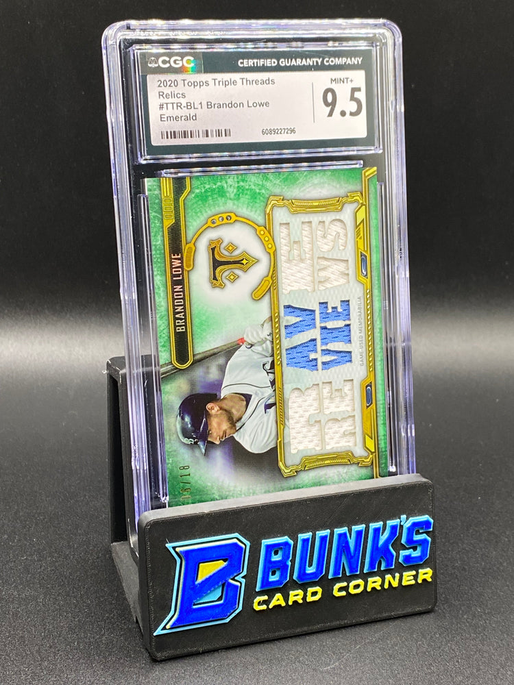 2020 Brandon Lowe Emerald Relics 6/18 CGC 9.5