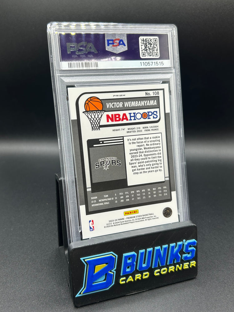 2023 Victor Wembanyama Hoops Premium Stock Scope Rc PSA 9