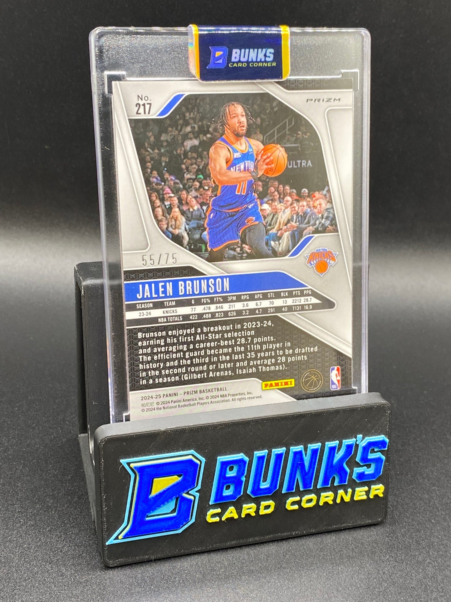 2024-25 Jalen Brunson Purple Disco 55/75