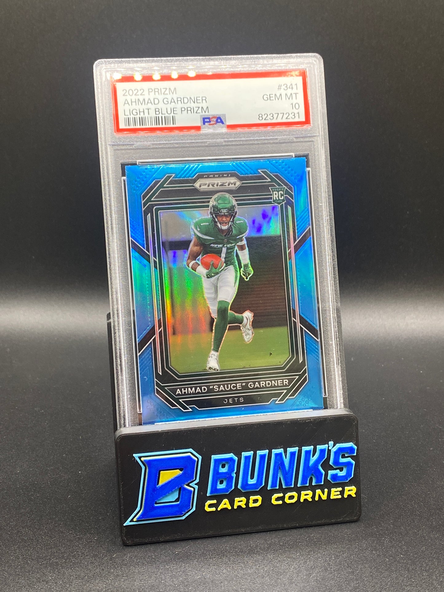 2022 Ahmad “Sauce” Gardner Light Blue Prizm PSA 10