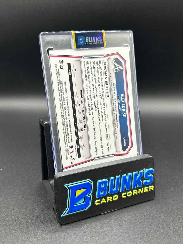 2026 Alex Lodise First Bowman Chrome Base Auto