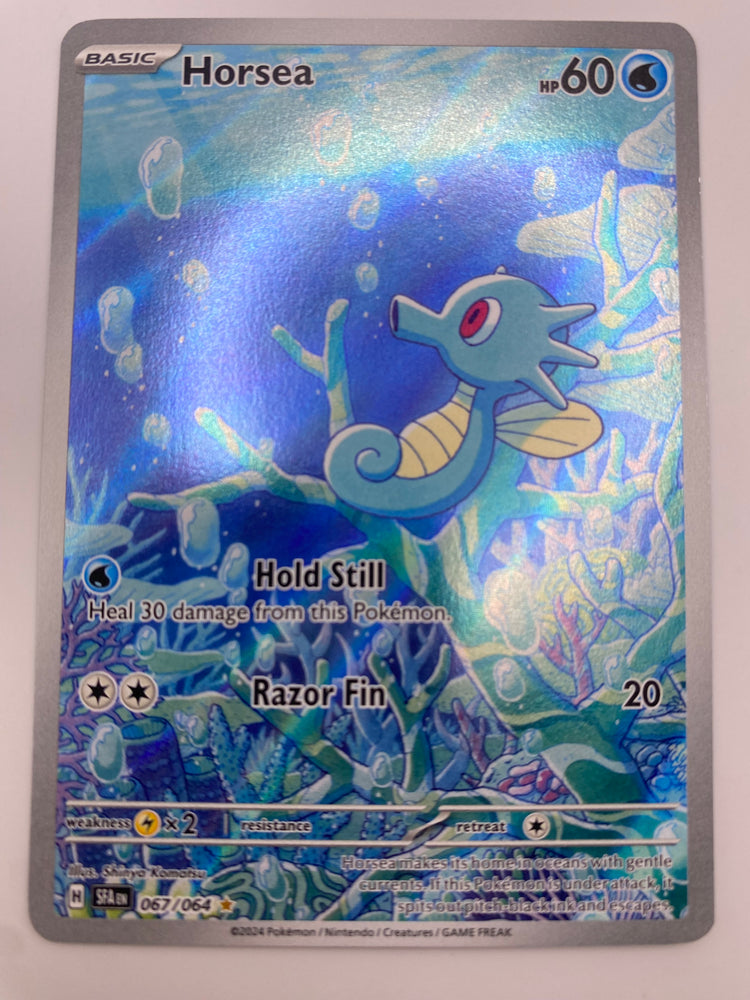 Horsea Illustration Rare Shrouded Fable NM