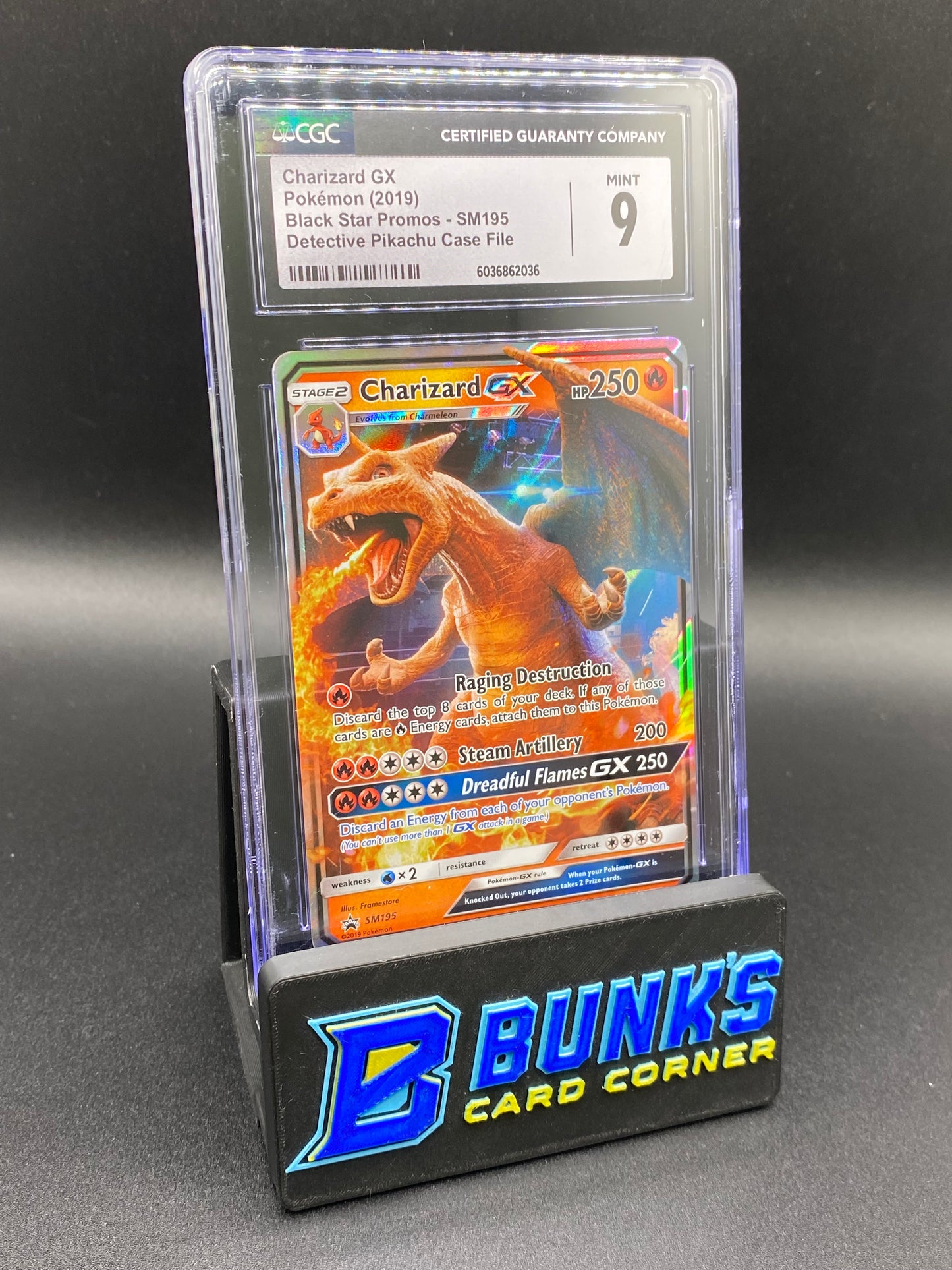 Charizard gx Detective Pikachu Promo CGC 9