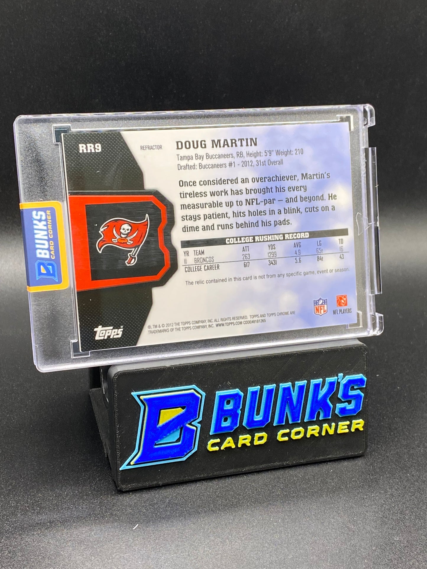 2012 Topps Chrome Rc 4/10 Doug Martin Patch