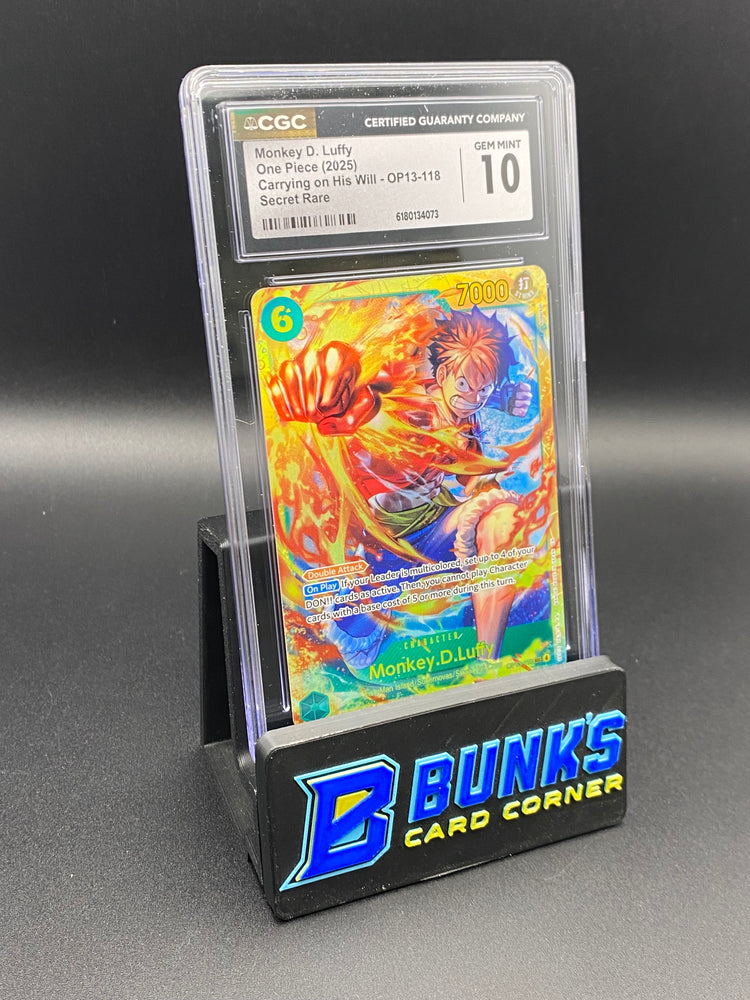 Monkey D. Luffy Secret Rare OP13-118 CGC 10