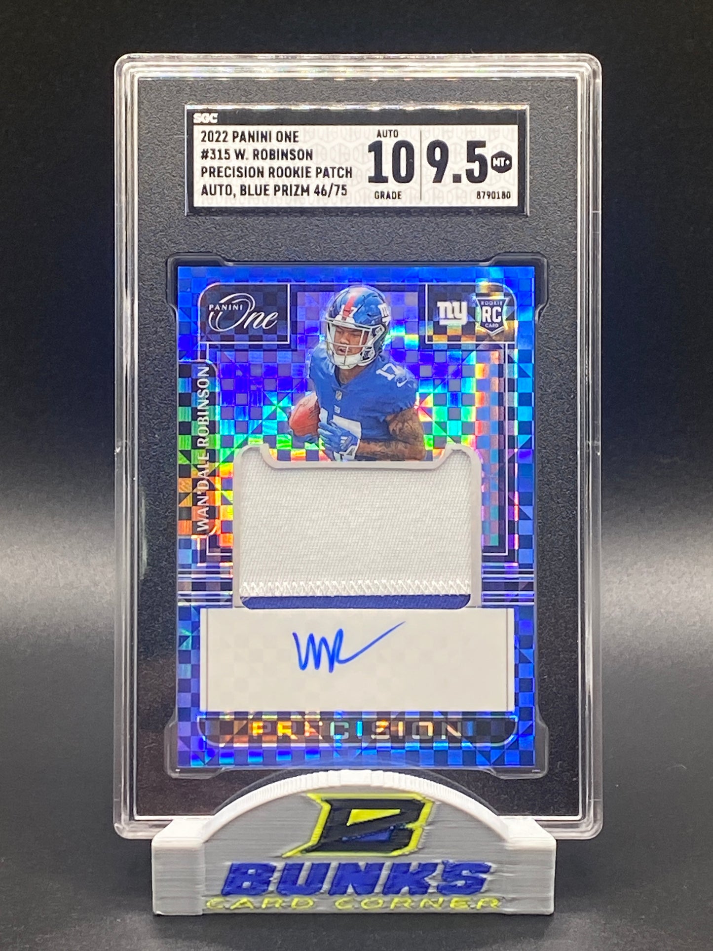 2022 Wan’Dale Robinson AUTOGRAPHED Patch 46/75 (Box B7)