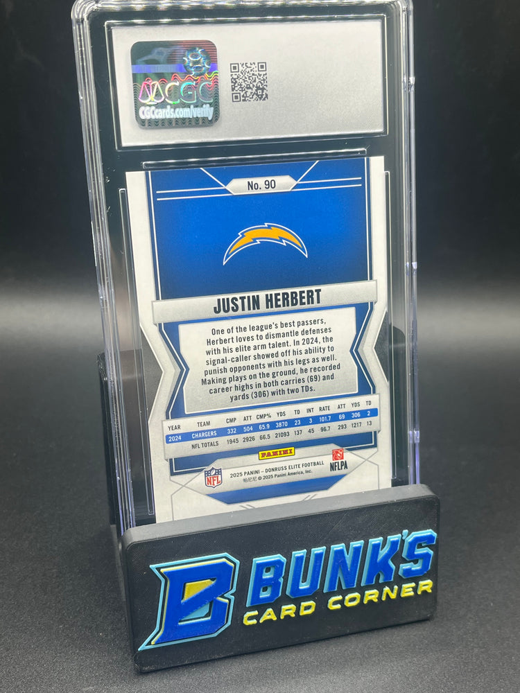 2025 Justin Herbert Razzle Dazzle CGC 9