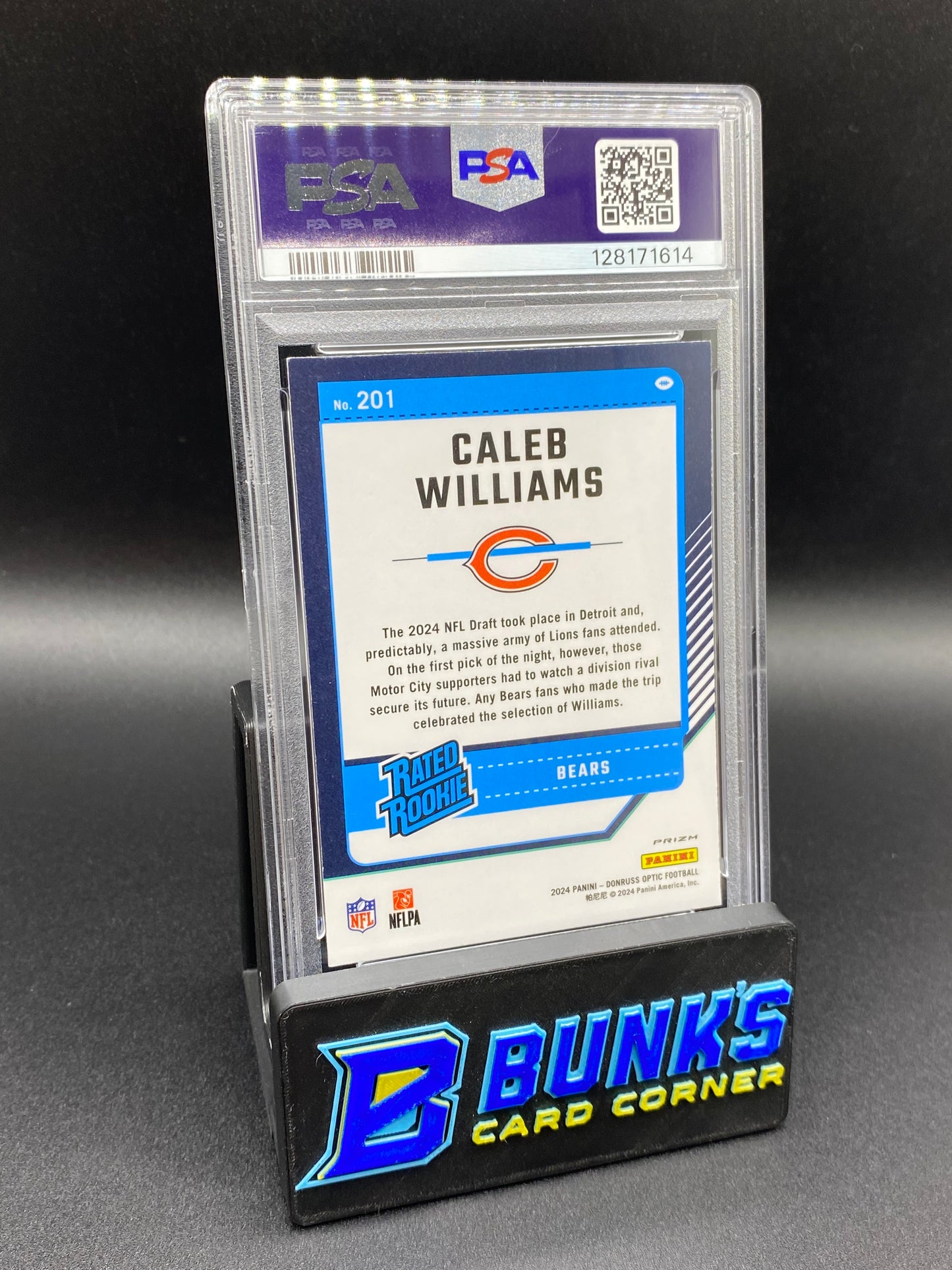 2024 Caleb Williams Silver PSA 9 RR Holo