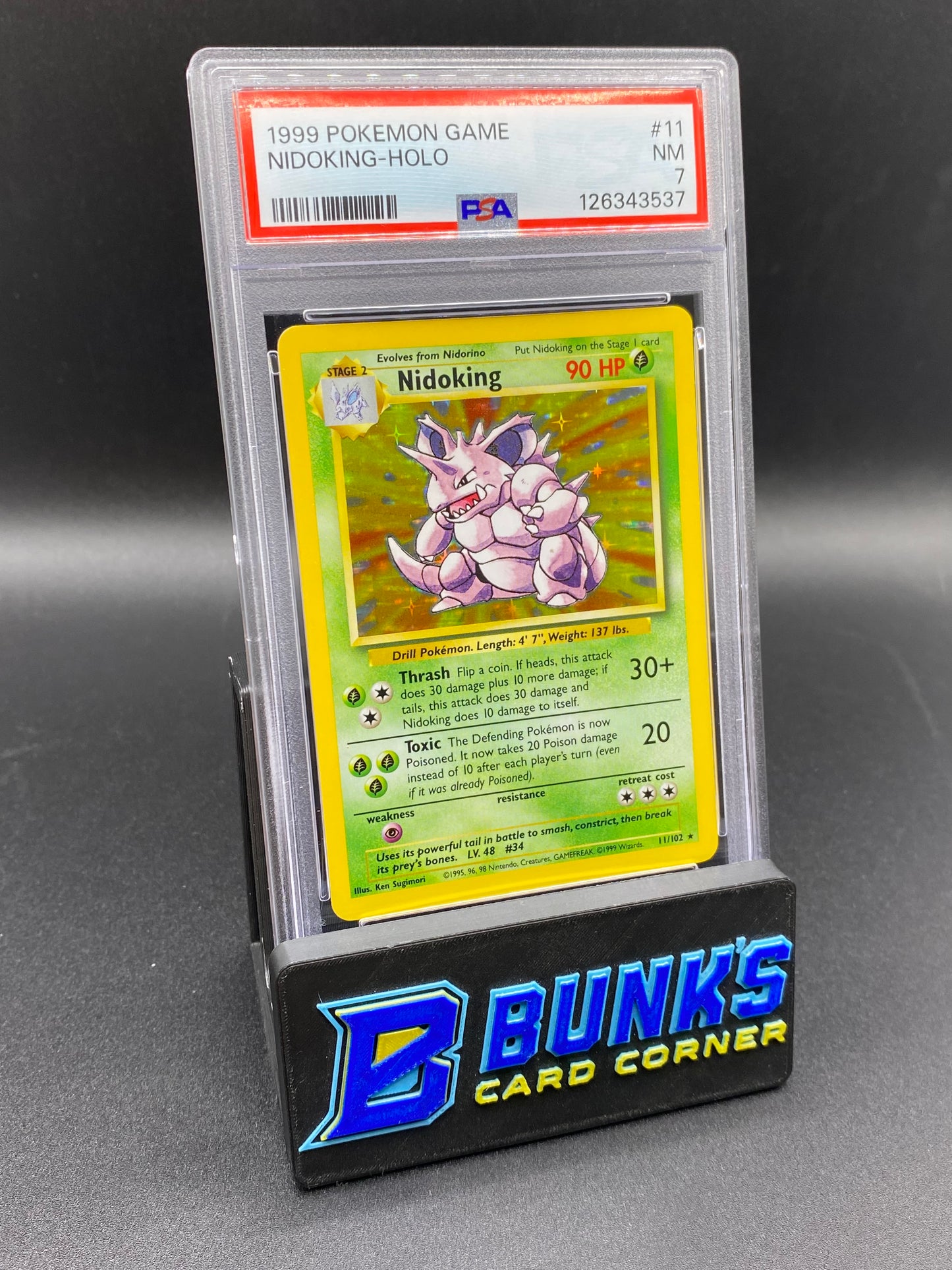 Nidoking Holo PSA 7