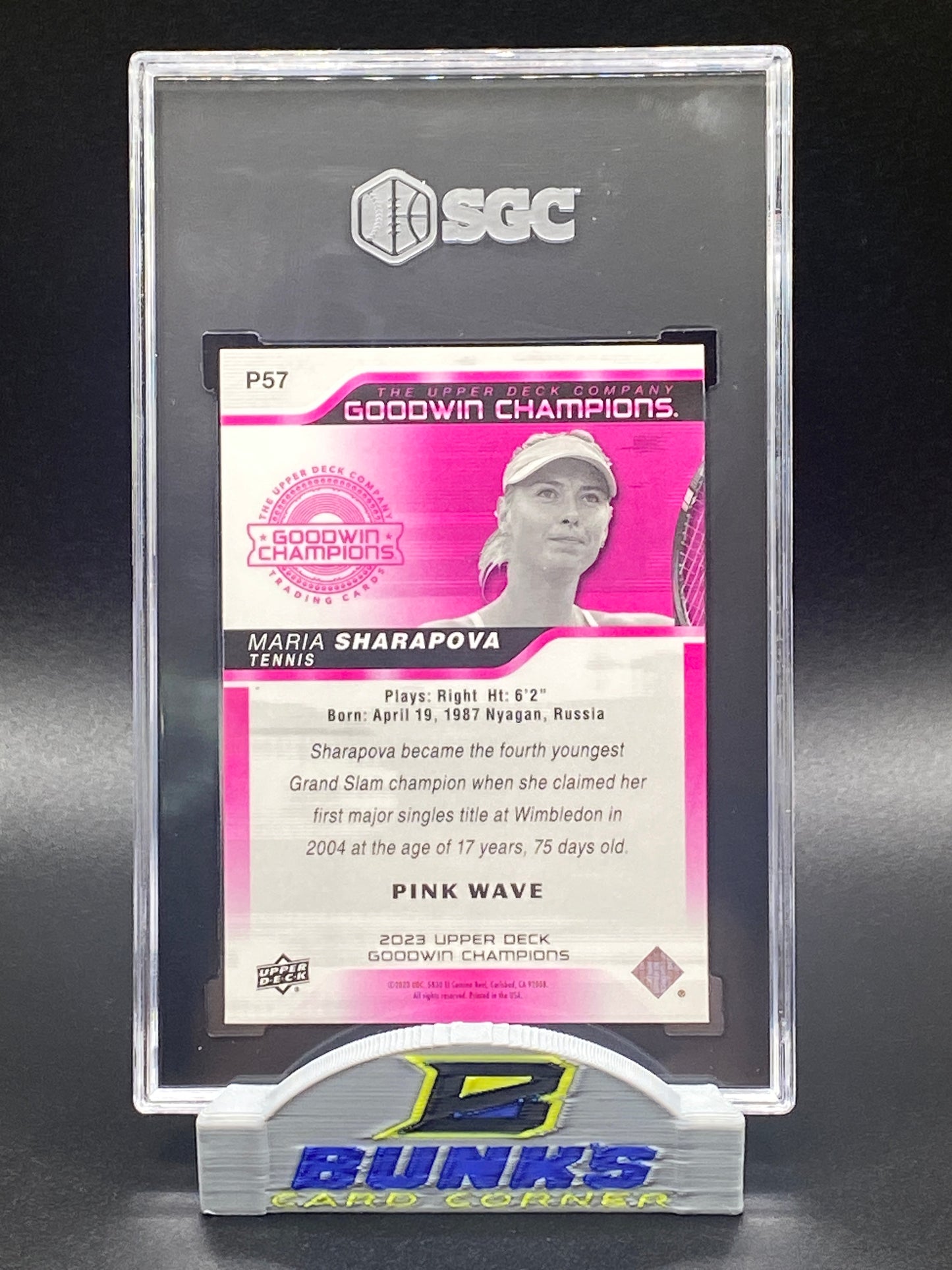 2023 Maria Sharapova Pink Wave SGC 10