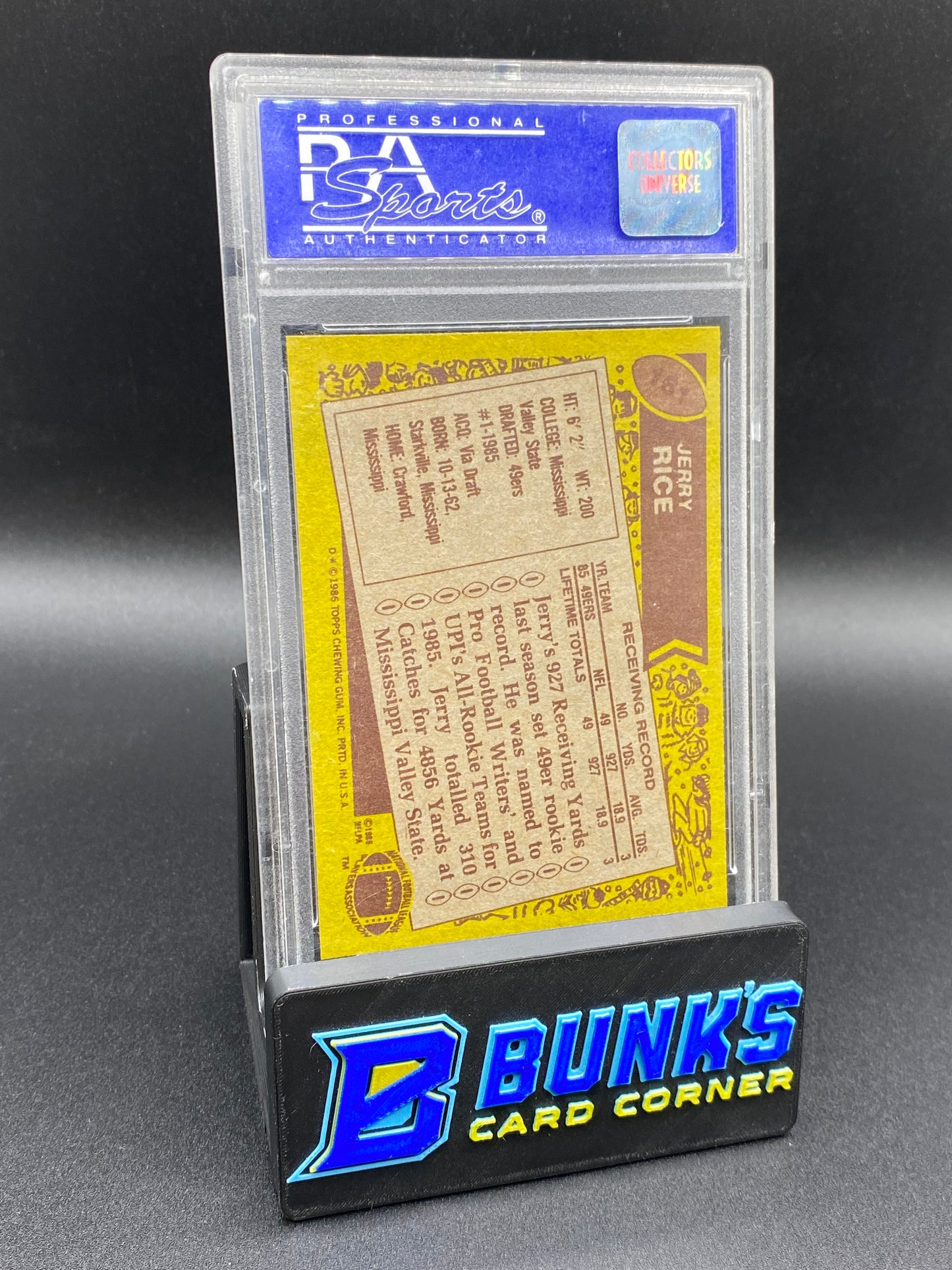 1986 Jerry Rice PSA 8