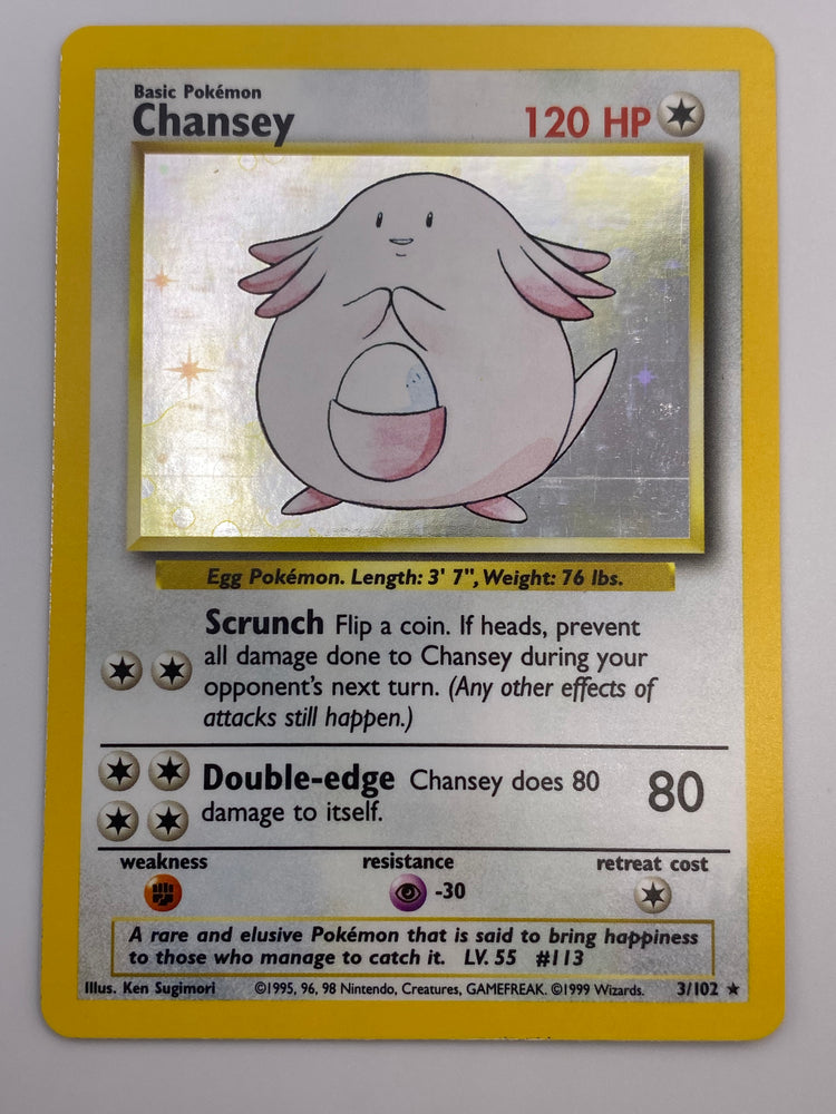 Chansey Holo Base Set LP-NM