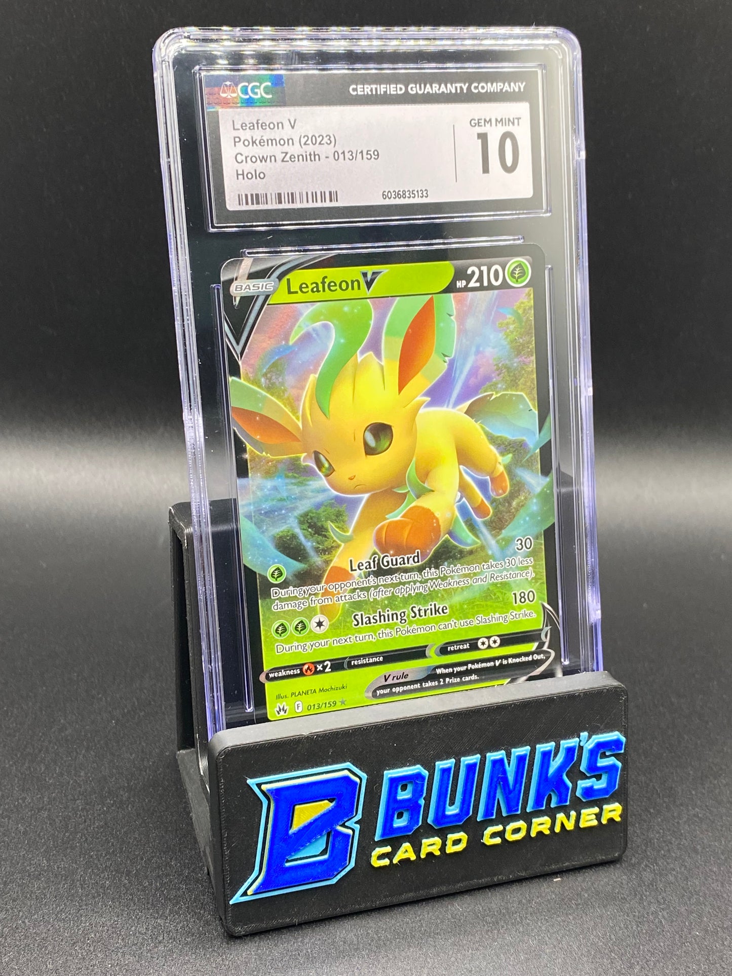 Leafeon V Crown Zenith CGC 10