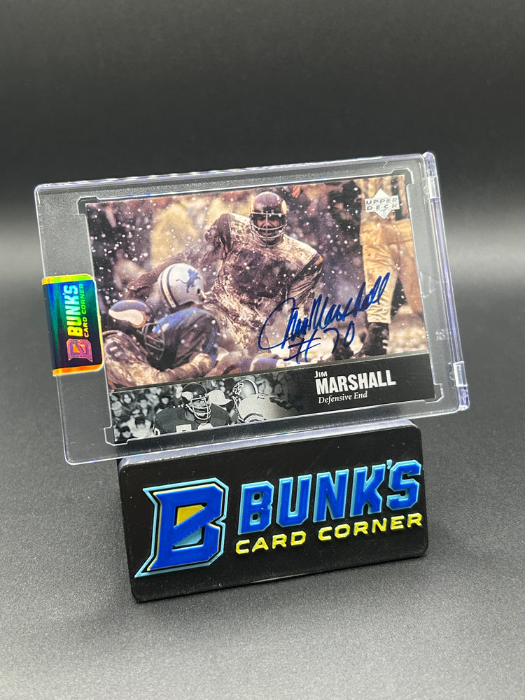 1997 Jim Marshall On Card Auto Upper Deck