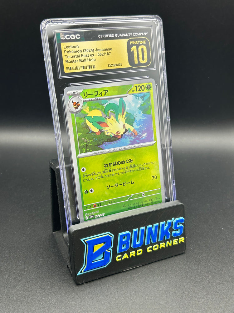 Leafeon Master Ball Holo CGC Pristine 10 Japanese