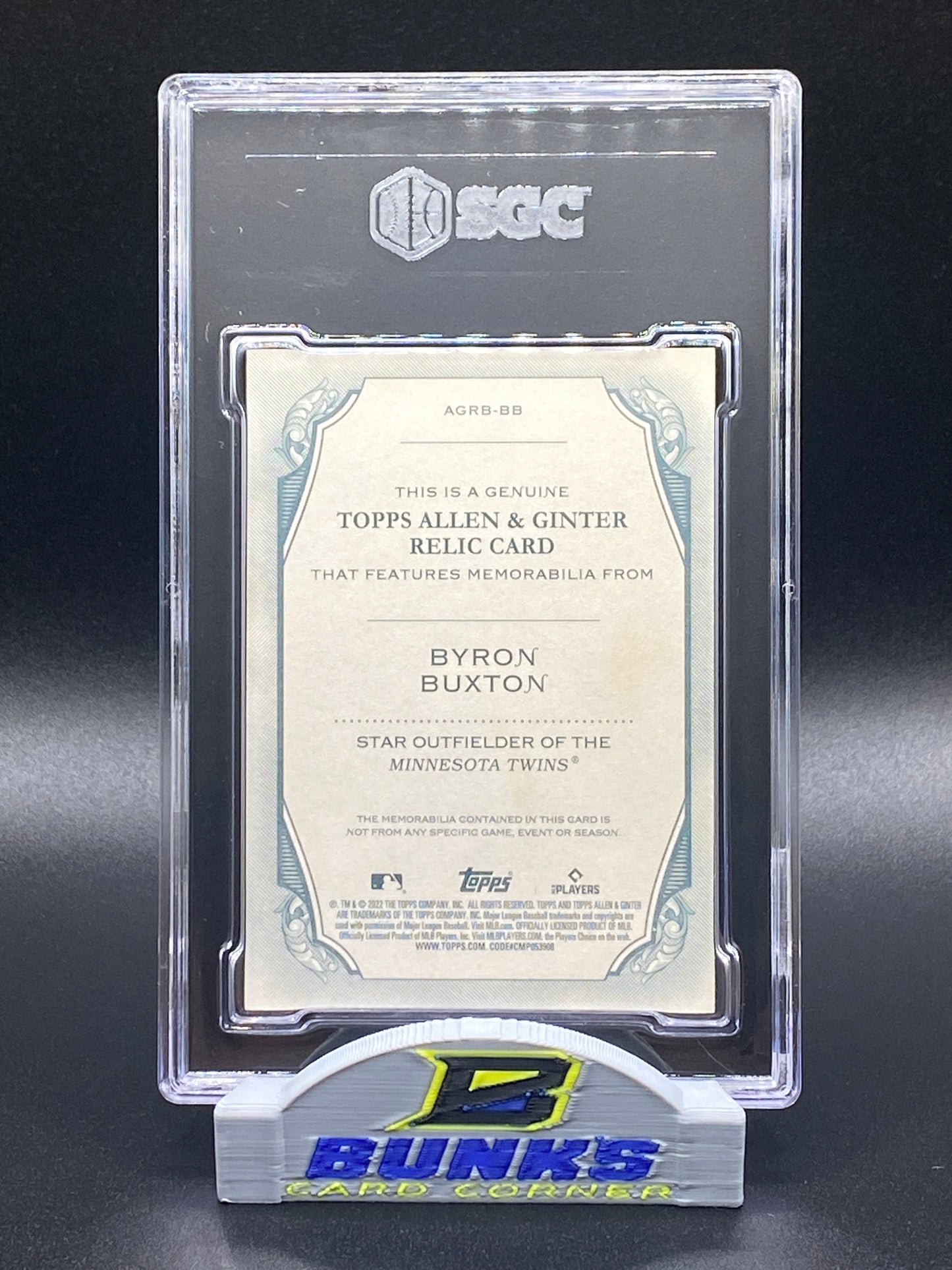 2022 Byron Buxton - Full Size Relic (Box B3)