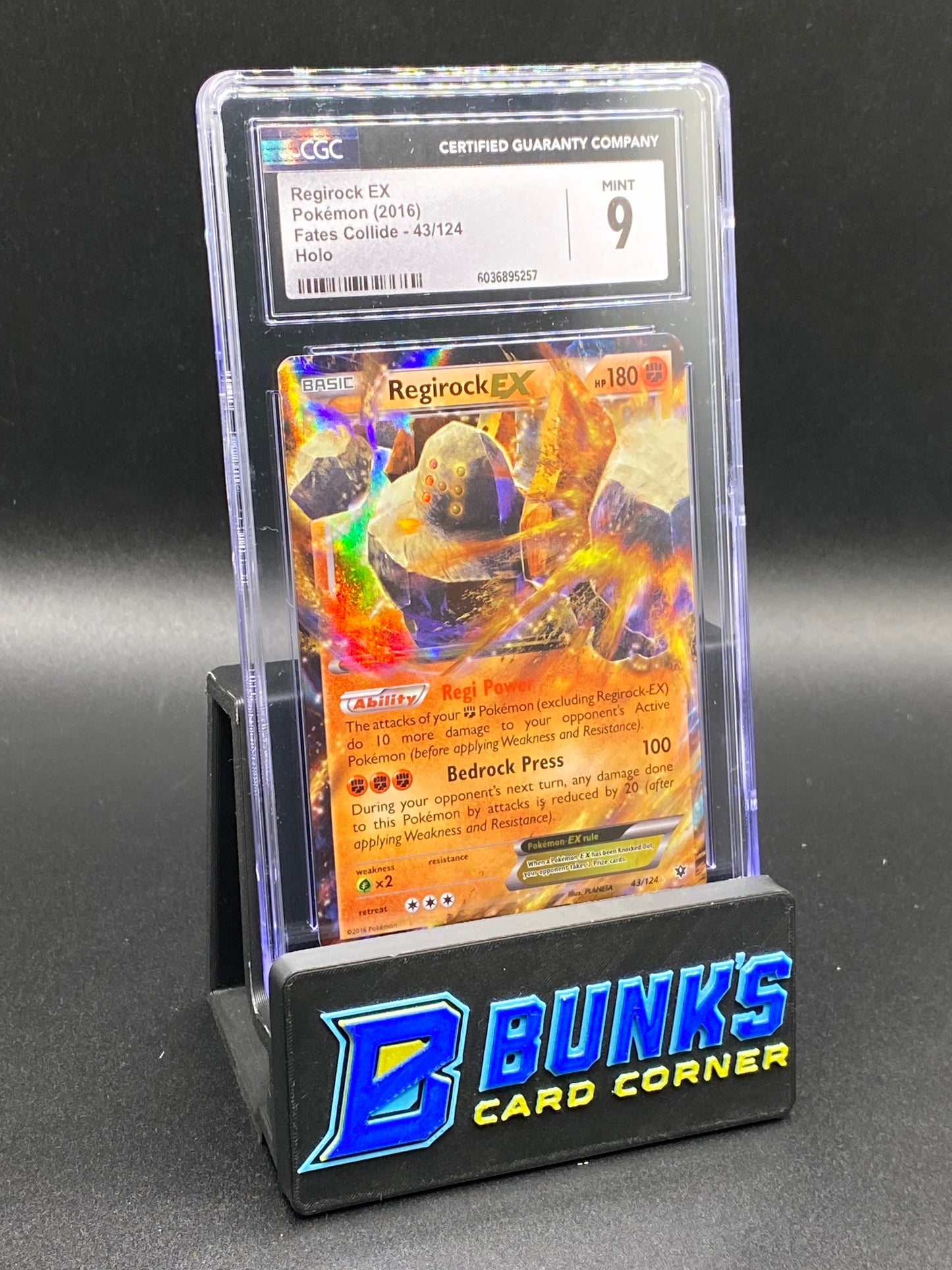 Regirock Ex Fates Collide CGC 9