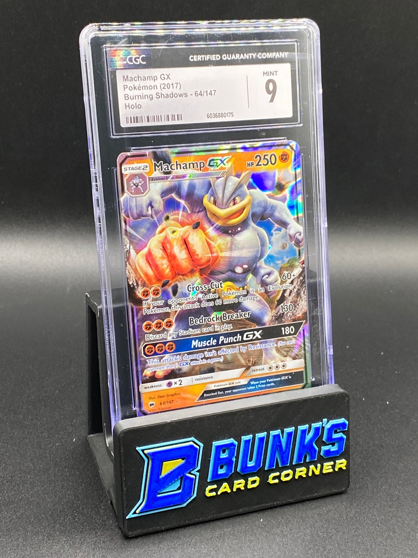 Machamp Gx Burning Shadows CGC 9