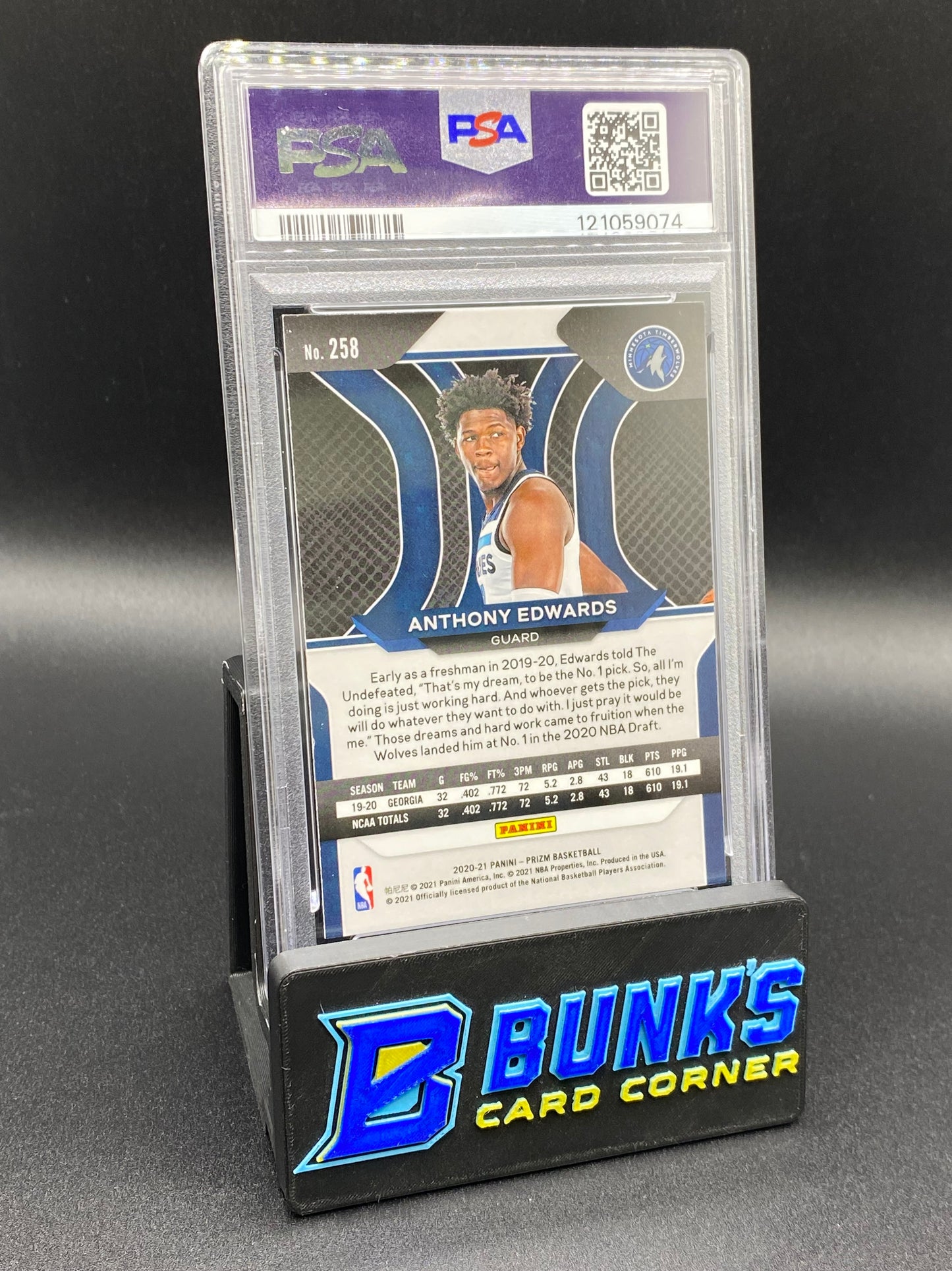 2020 Anthony Edwards Rc PSA 9