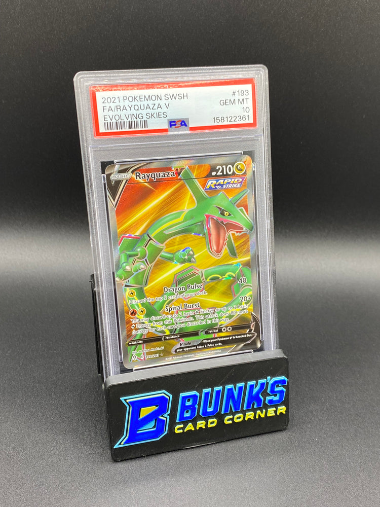 Rayquaza Full Art Evolving Skies PSA 10