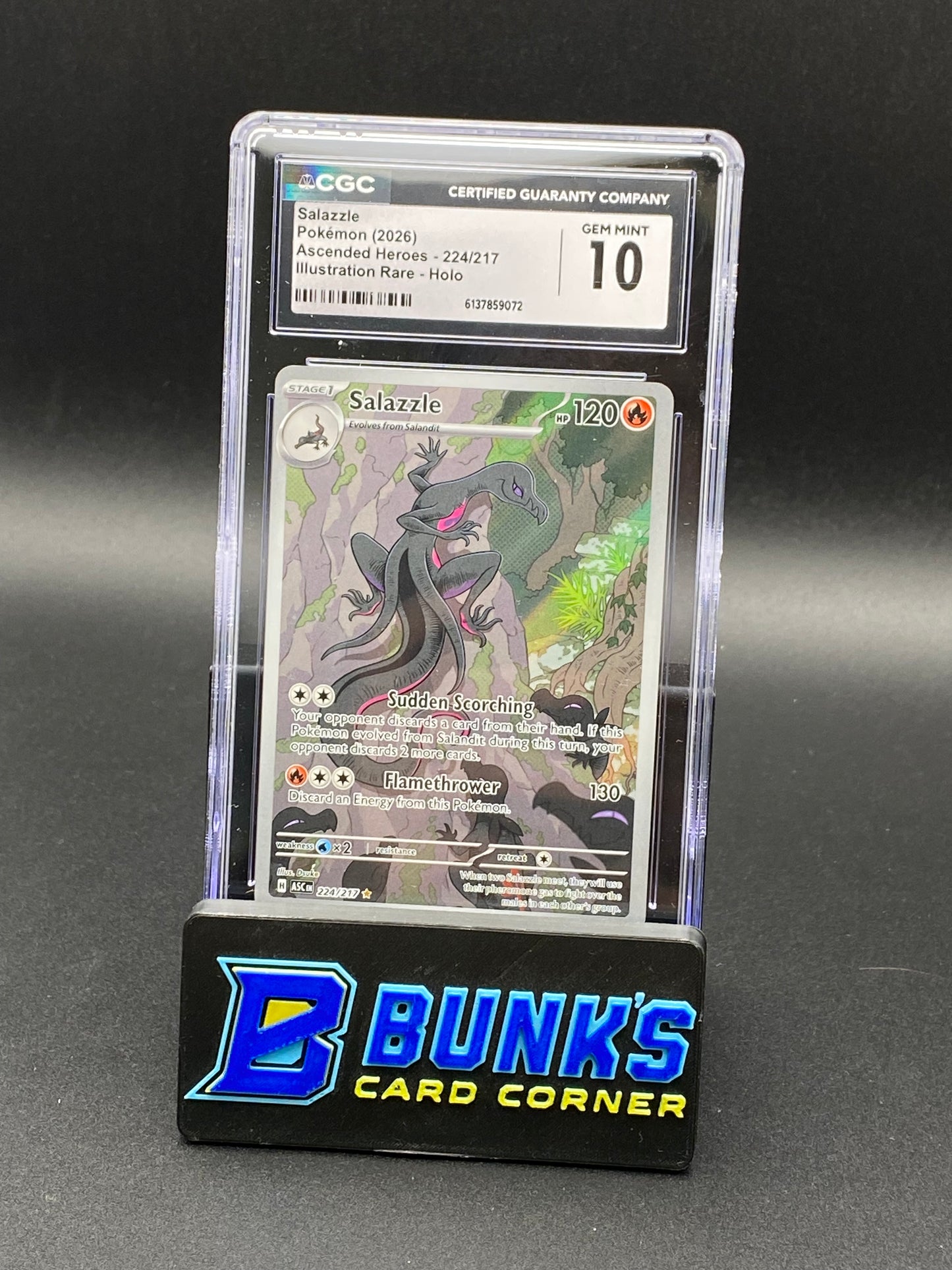 Salazzle Illustration Rare Ascended Heroes CGC 10