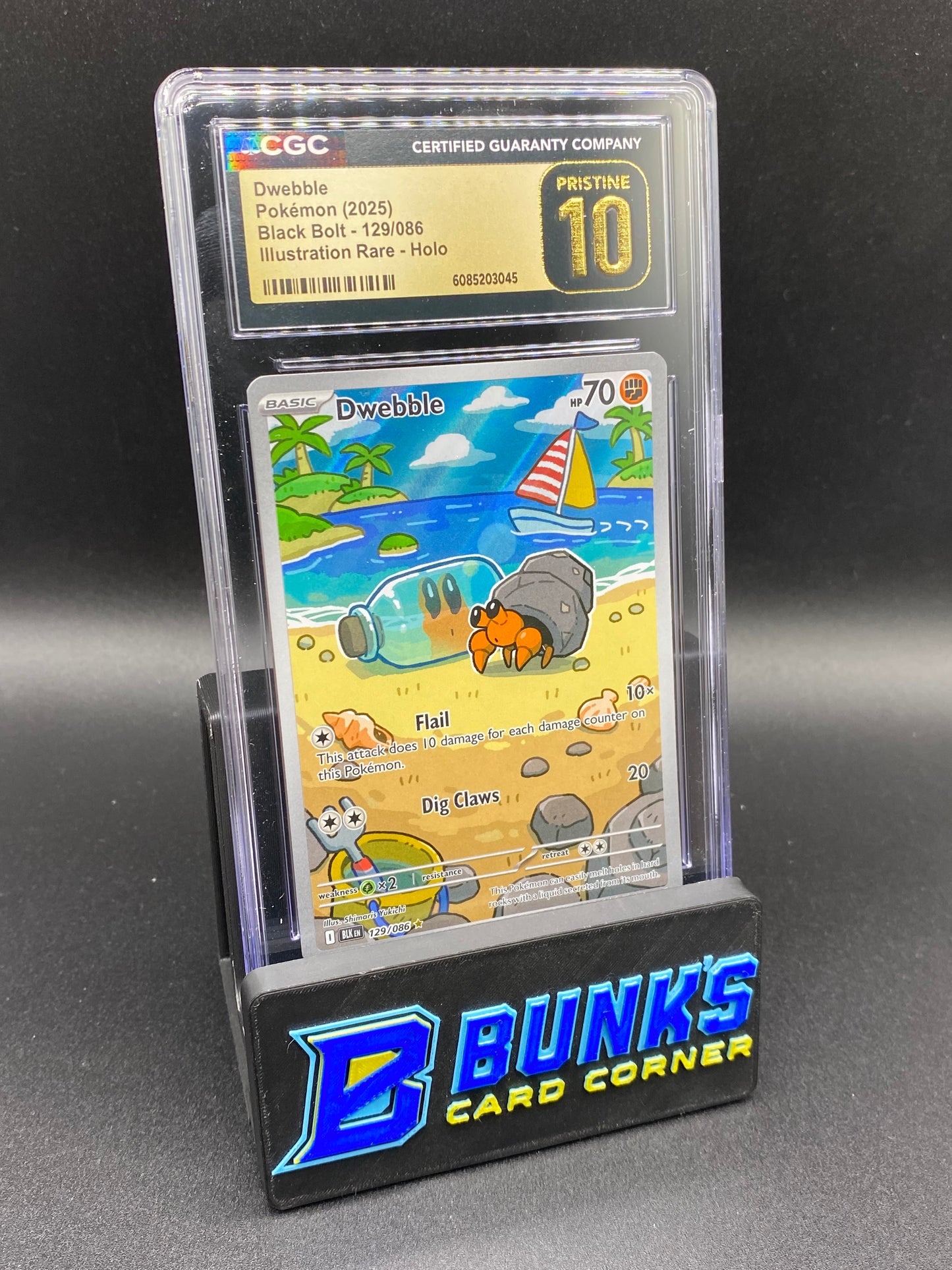 Dwebble Illustration Rare Black Bolt CGC PRISTINE 10 POP 3