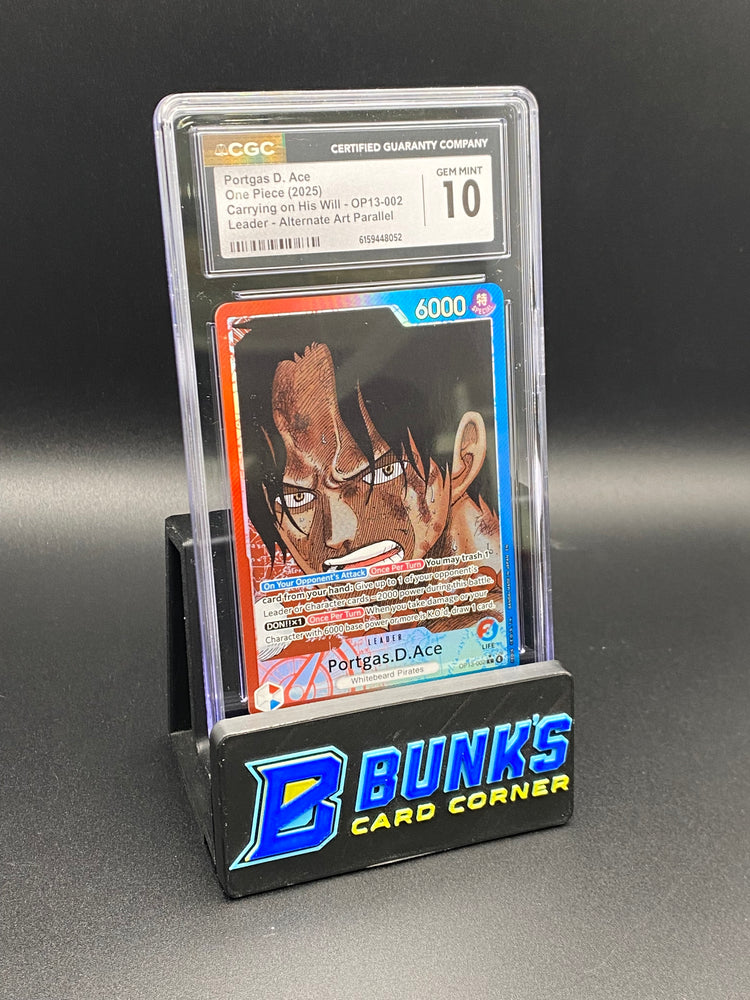 Portgas D. Ace Leader Alt Art Parallel OP13-002 CGC 10