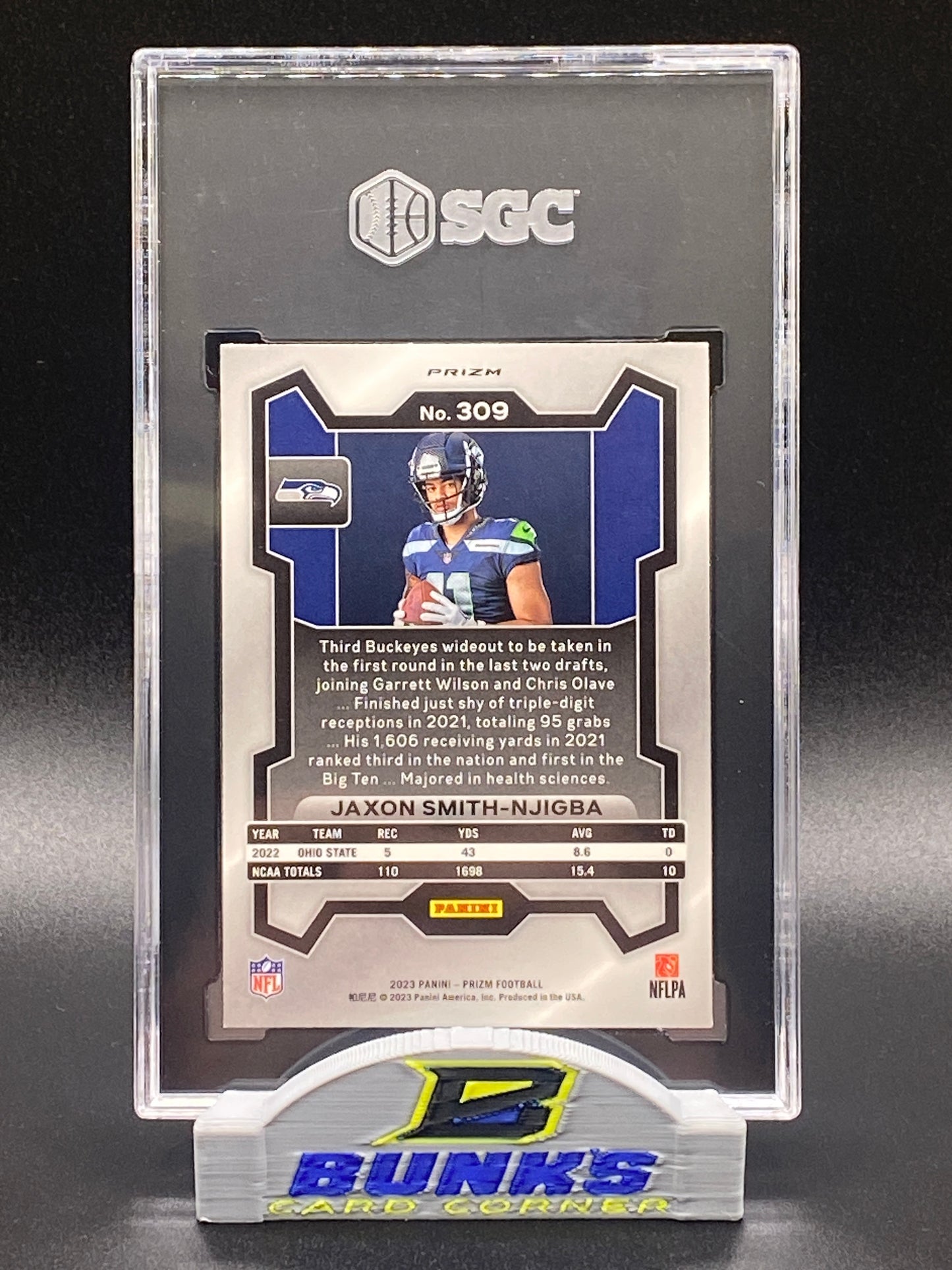 2023 Jaxon Smith-Njigba Rookie Card SGC 9 (Box B10)