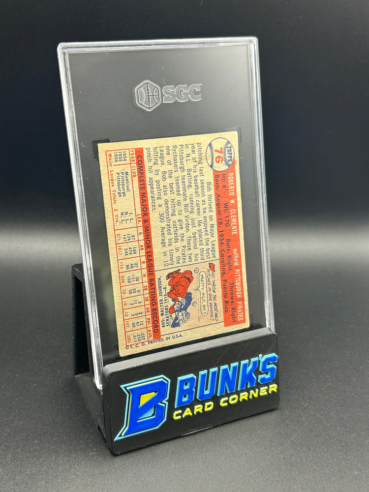 1957 Bob Clemente Topps SGC 2