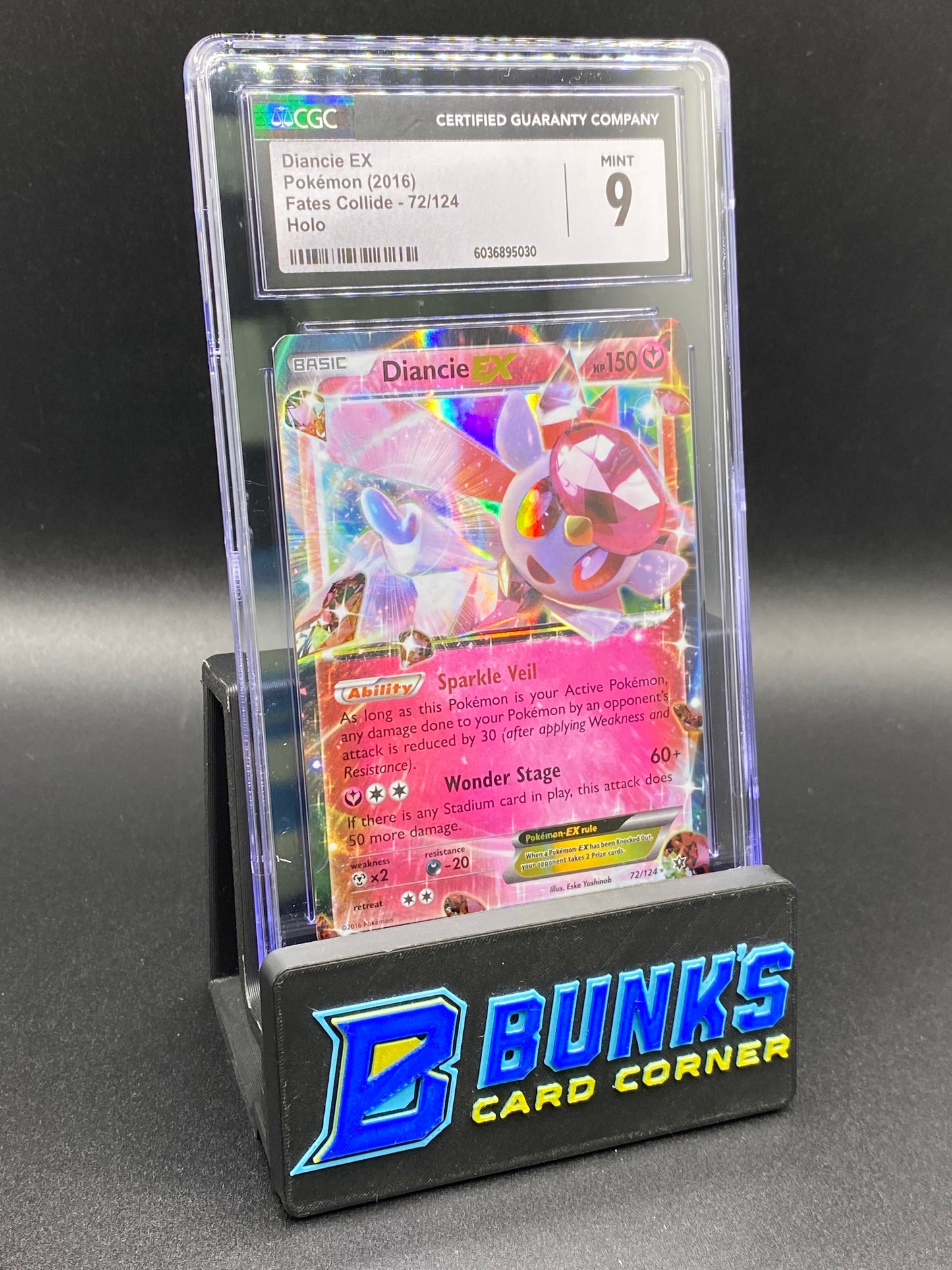 Diancie Ex Fates Collide CGC 9