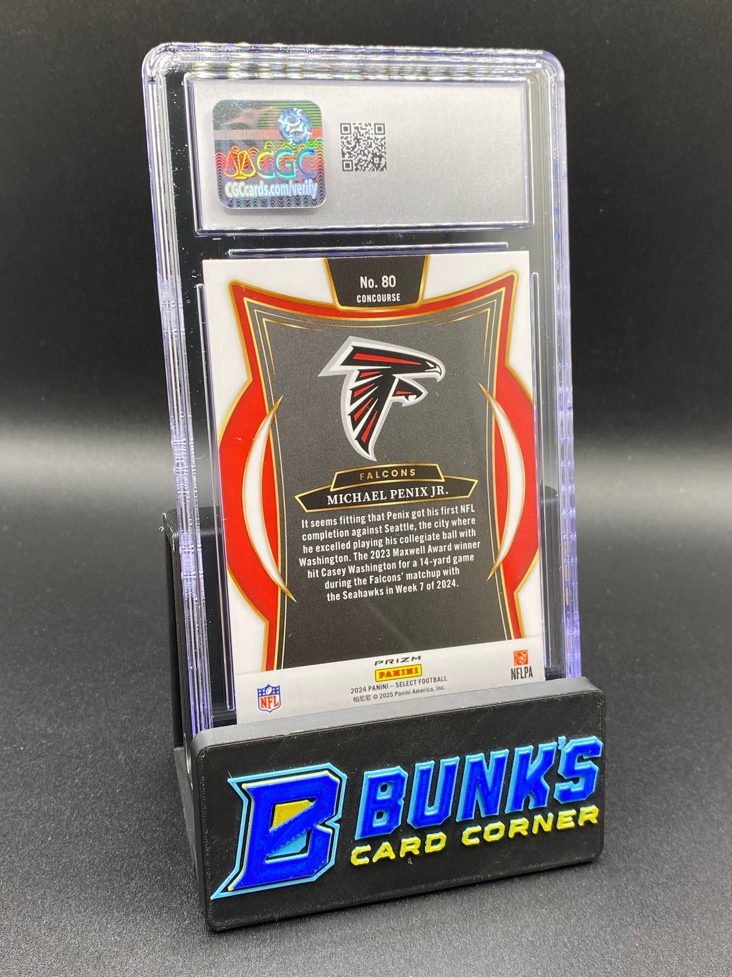 2024 Michael Penix Jr. Red & Yellow Shock CGC 10