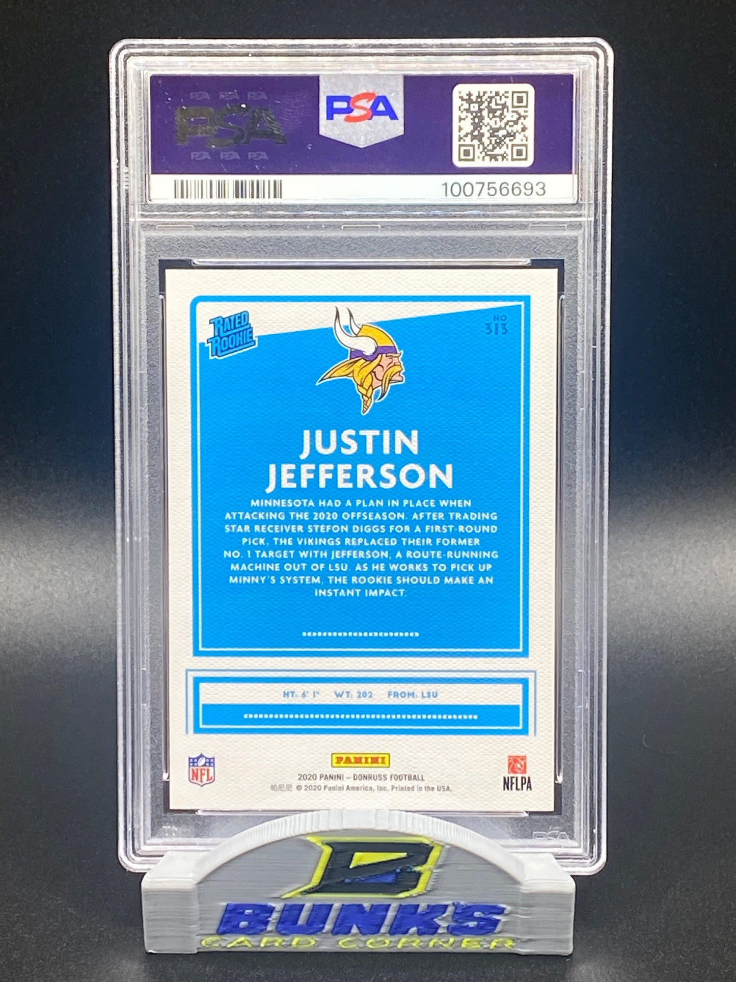 2020 Justin Jefferson Rated Rookie (Box A1)