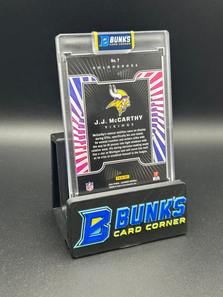 2024 JJ McCarthy Panini Illusions Holoheroes SSP Rc
