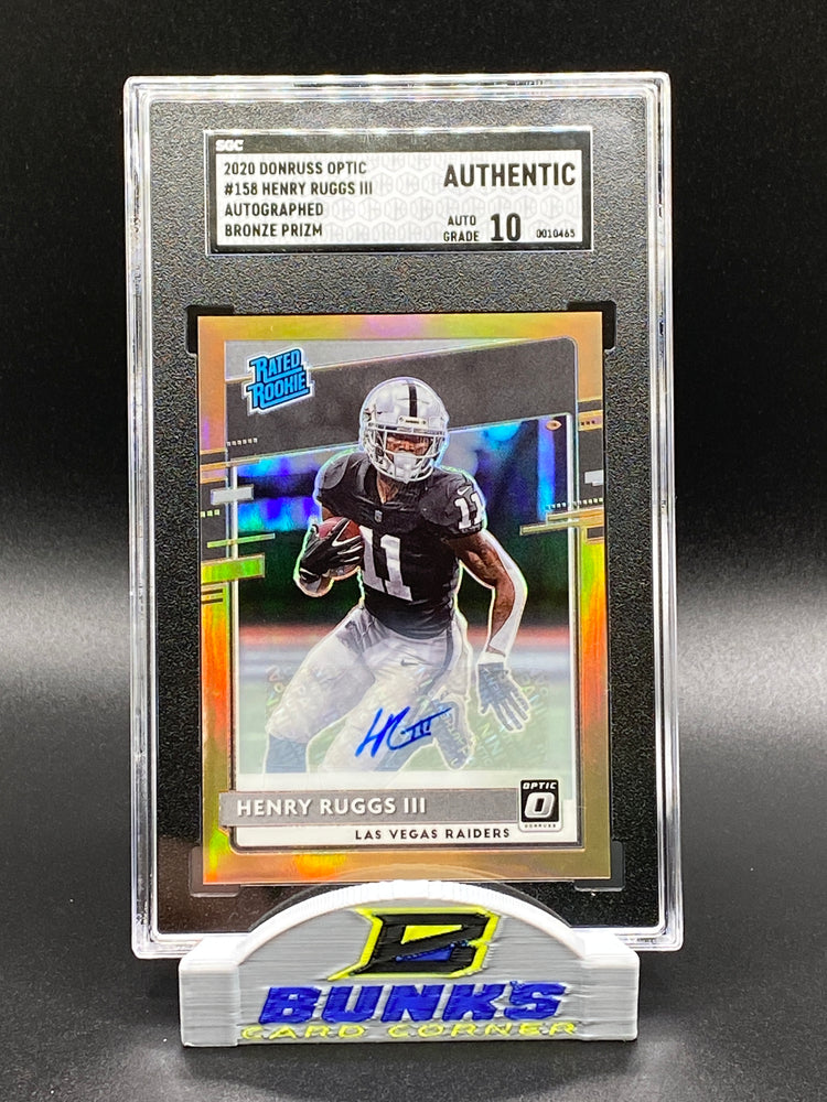 2020 Henry Ruggs III AUTOGRAPHED Rookie Card