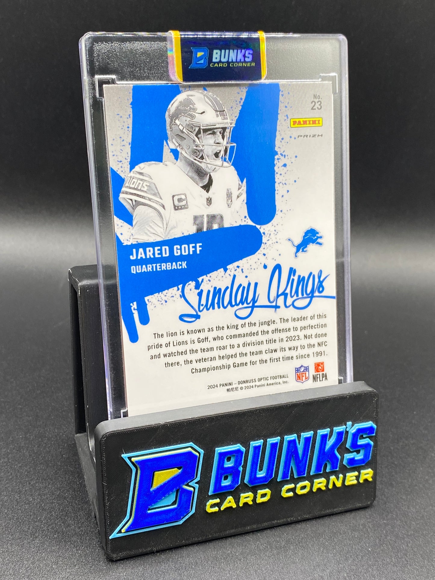 2024 Jared Goff Sunday Kings Optic Donruss