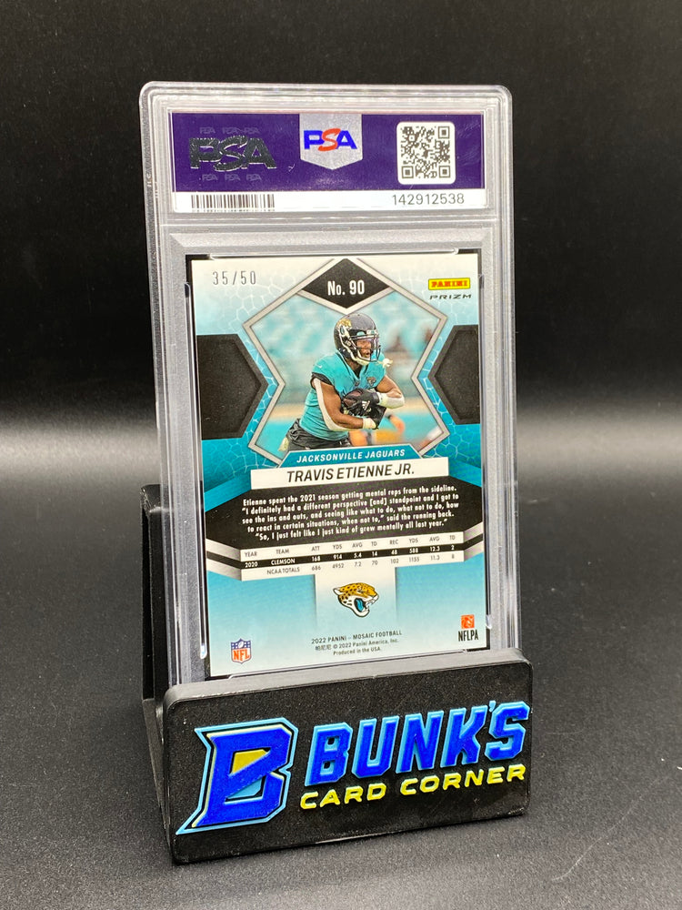 2022 Travis Etienne Jr. No Huddle Purple 35/50 PSA 10