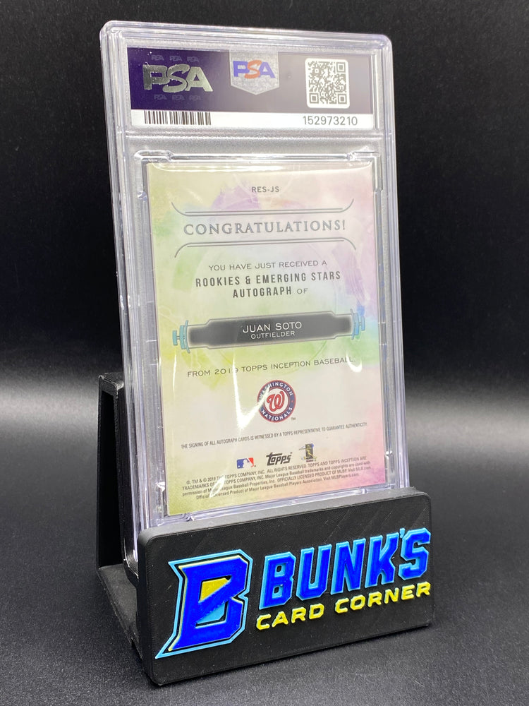 2019 Juan Soto Inception Magenta Auto 49/99 PSA 10