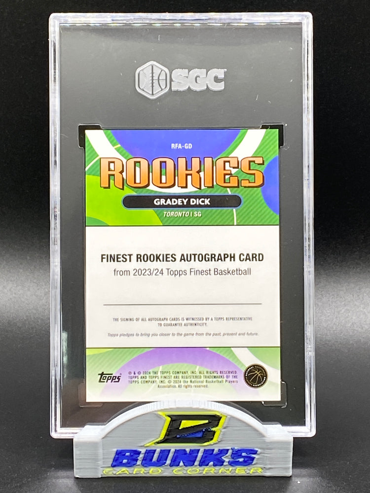2023-24 Gradey Dick AUTOGRAPHED Gold Refractor 39/50