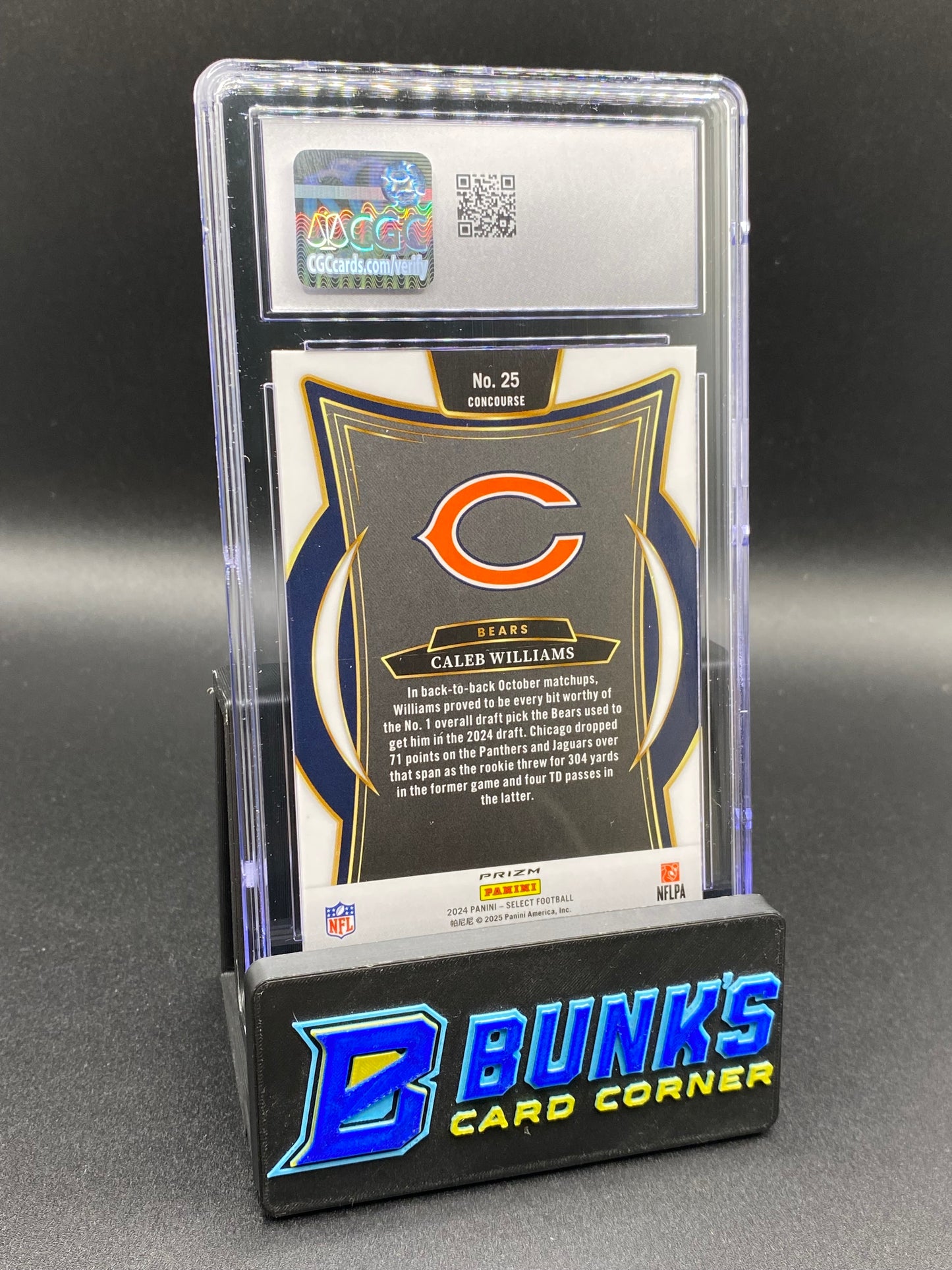 2024 Caleb Williams Black & Green Shock CGC 10