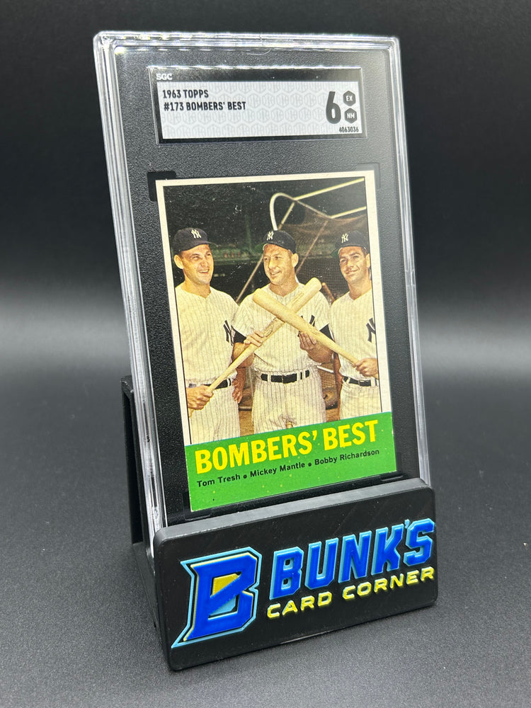 1963 Tresh, Mantle, Richardson Topps Bombers Best #173 SGC 6