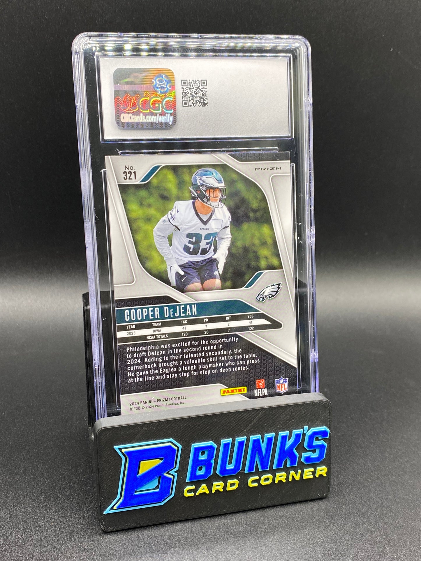 2024 Cooper DeJean Lazer CGC 10 Rc
