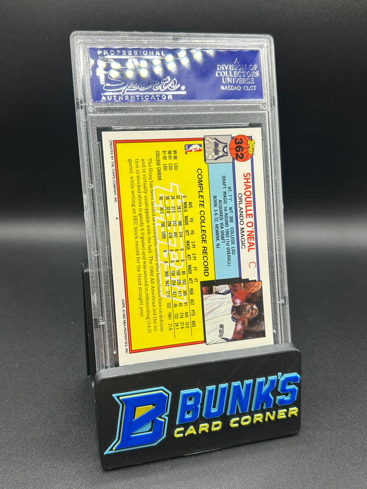 1992 Shaquille O'neal Topps Gold Rc PSA 9