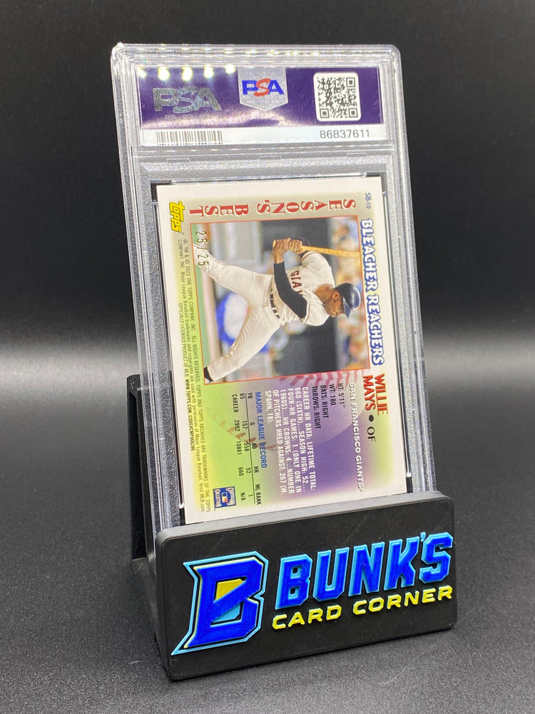 2023 Willie Mays Bleacher Reachers Red 25/25 HOF PSA 9