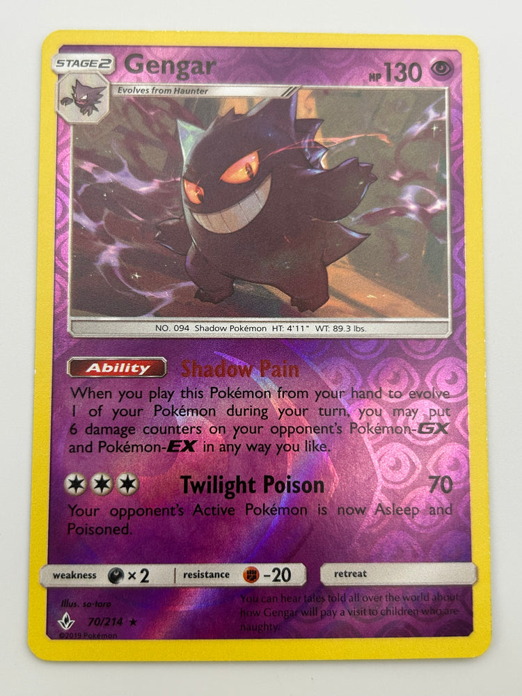 Gengar Reverse Holo Unbroken Bonds NM
